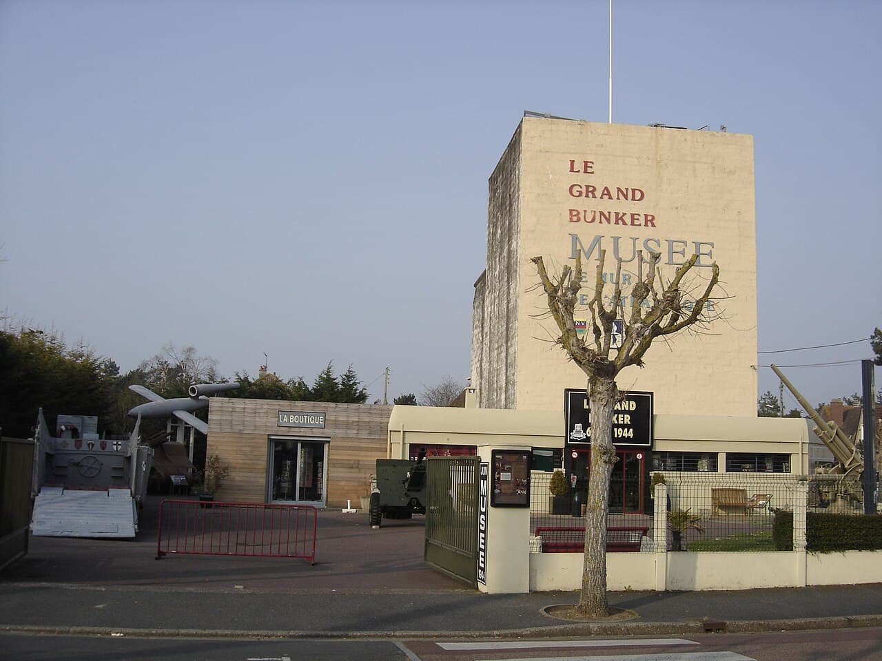 The Grand Bunker Atlantic Wall museum at Ouistreham, in the Sword Beach sector
