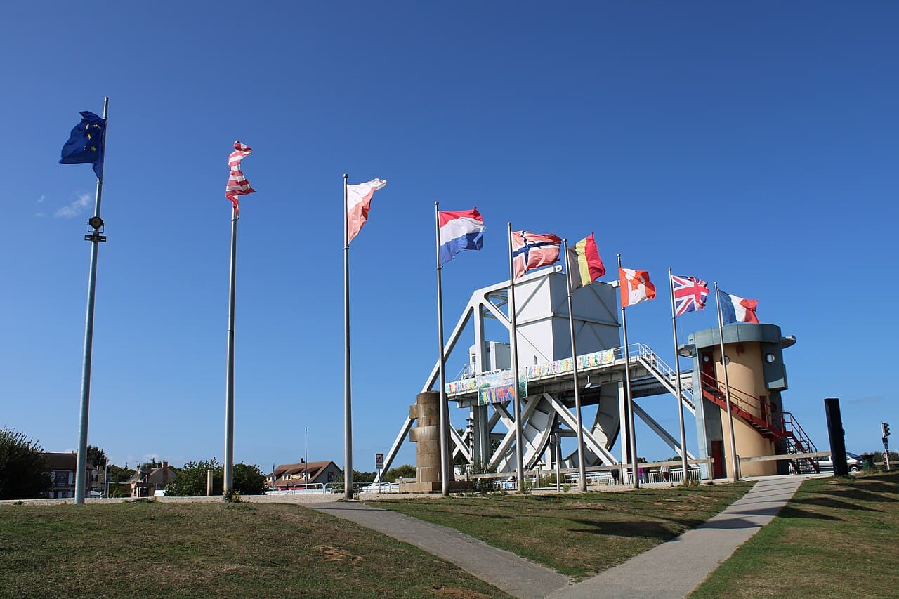 Pegasus Bridge over the Caen Canal at Bénouville, British sector