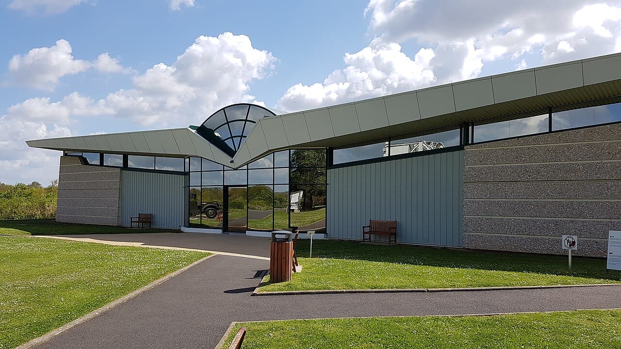 The Pegasus Memorial museum building at Ranville, dedicated to the British 6th Airborne Division
